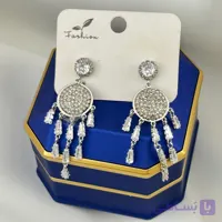 گوشواره مجلسی دایره‌ای لوکس