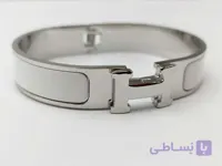 دستبند هرمس نقره ای سفید