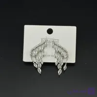 گوشواره جواهری مدل بال فرشته