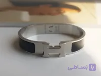 دستبند هرمس جدید نقره ای مشکی