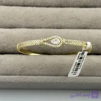 دستبند جواهری نگین اشکی زنانه