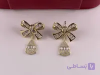 گوشواره مجلسی زنانه طرح پاپیون