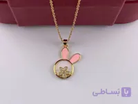 گردنبند گل نگین دار