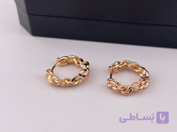 گوشواره حلقه ای طرح طلا
