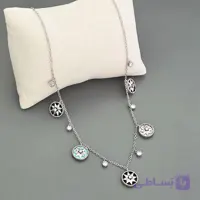 گردنبند نقره‌ای مدل ستاره قطبی