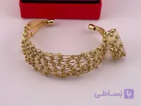ست دستبند و انگشتر طرح طلا فری سایز