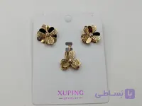 نیم ست گردنبند و گوشواره طرح پروانه ژوپینگ