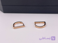 گوشواره مینیمال ژوپینگ با آبکاری طلا