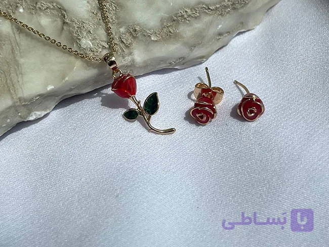 نیم ست گل رز