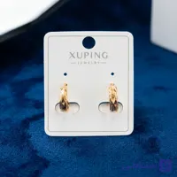 گوشواره طلایی تراش‌دار ژوپینگ