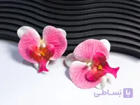 گوشواره فانتزی بزرگ طرح گل در دو رنگ