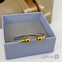 دستبند سیم‌پیچی طلایی