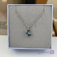 گردنبند ماه و ستاره آبی