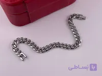 خرید دستبند مردانه کارتیر نقره ای