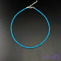 گردنبند تابستونی آبی (کد O45I7)