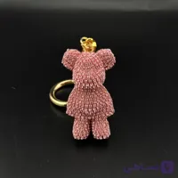 جاکلیدی و آویز کیف تدی ایستاده رنگ صورتی