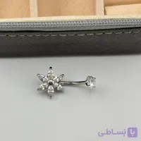 پیرسینگ ناف گل شش‌پر