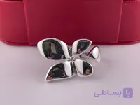 خرید انگشتر پروانه مینیمال نقره ای