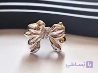 انگشتر مینیمال پاپیون آبکاری نقره