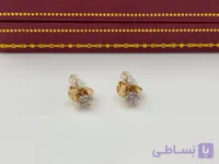گوشواره تک نگین ژوپینگ