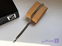 دستبند کارتیر مردانه استیل پهن