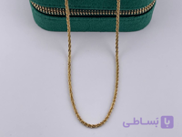 گردنبند خاویاری استیل طلایی