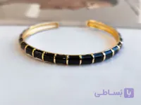 بنگل مینا کاری مشکی مینا کاری کد 10354