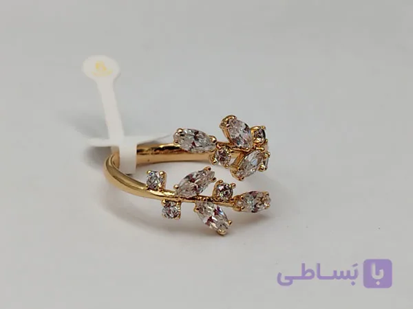 انگشتر ژوپینگ طرح برگ
