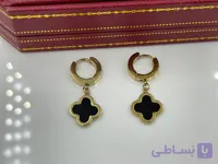 گوشواره ونکلیف حلقه ای طلایی