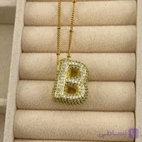 گردنبند حرف B طلایی