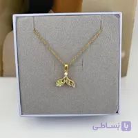 گردنبند فانتزی طرح برگ و شکوفه – مدل بهار خیال