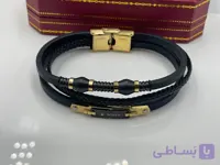 دستبند چرم سه لاین رولکس
