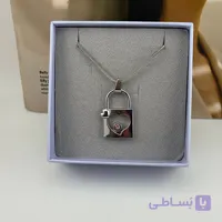 گردنبند قفل و قلب عاشقانه وکلاسیک