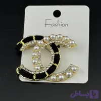 سنجاق سینه زنانه طرح شنل (Chanel) (کد I3R2Z)