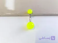 پیرسینگ پلاستیکی ناف سبز کد 10896