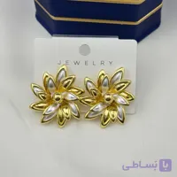 گوشواره فشن زنانه گل برجسته