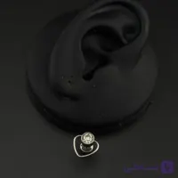 پیرسینگ قلب نگین دار