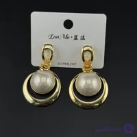 گوشواره مرواریدی طلایی زنانه