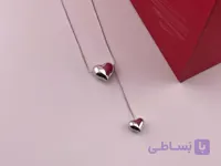 گردنبند قلب نقره ای ظریف