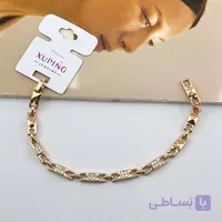 دستبند ژوپینگ مدل کلاسیک باریک نگین‌دار