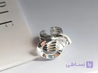 انگشتر دخترانه ساده و مینیمال نقره ای