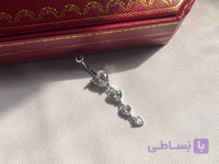 پیرسینگ ناف طرح قلب استیل