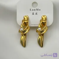 گوشواره مدرن مینیمال مروارید دار