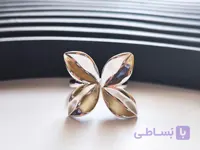 انگشتر مینیمال طرح گل فری سایز