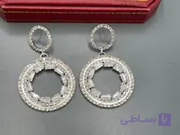 گوشواره حلقه ای کریستالی