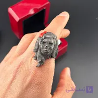 انگشتر مردانه طرح جمجمه با جزئیات برجسته