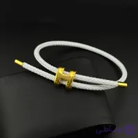 دستبند مردانه هرمس سفید سایز مدیوم و اسمال