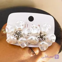 گوشواره گلبرگ مرواریدی