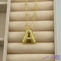گردنبند حرف A طلایی