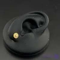 پیرسینگ نگین‌دار طرح گل خوشه‌ای (Cluster)